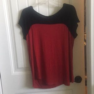 Red and Black top